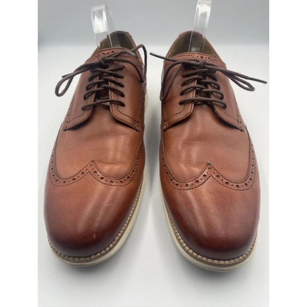 Cole Haan Men’s OriginalGrand Wingtip Oxford Shoes Brown‎ Leather C26471 Sz 13 M